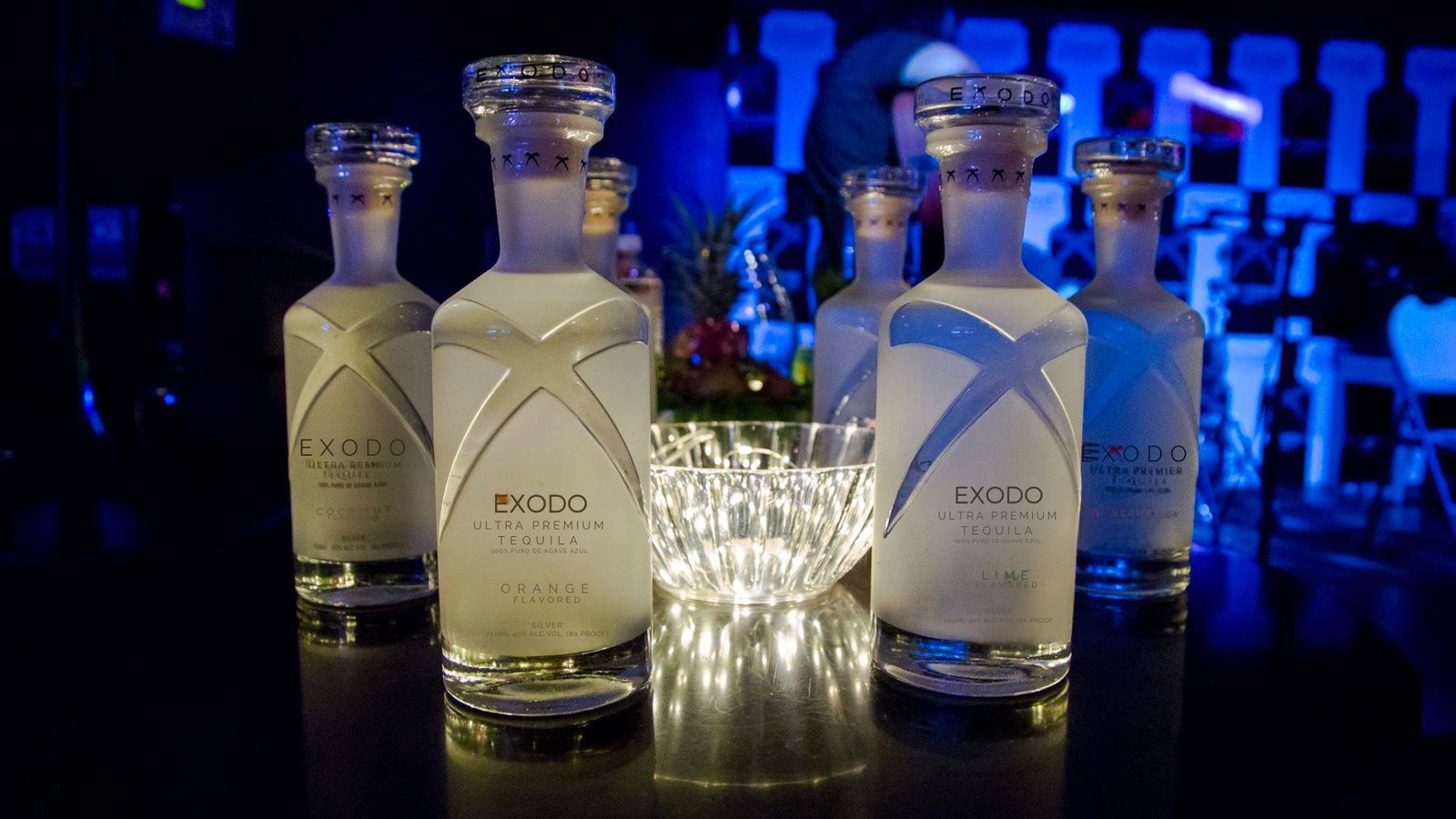 Exodo Tequila Bottles